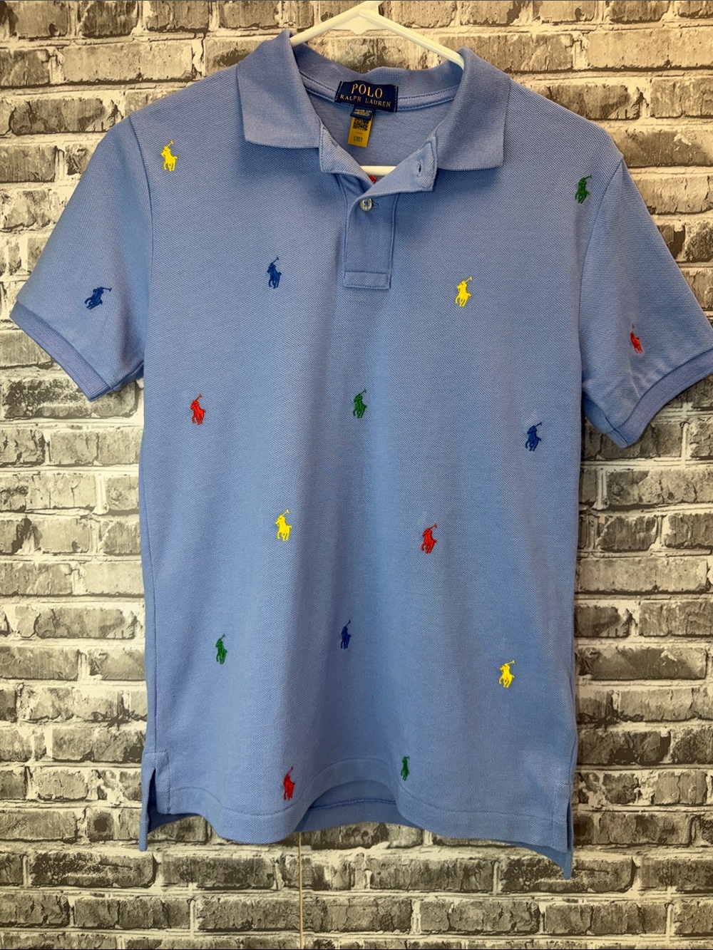 Boy's Polo by Ralph Lauren Light Blue Polo with Red Pony Accent